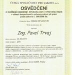 Vlastní cesta - Pavel Trvaj - osvědčení - ověření odborné způsobilosti v prevenci rizik