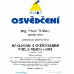 Vlastní cesta - Pavel Trvaj - osvědčení - nakládání s chemikáliemi podle REACH a GHS