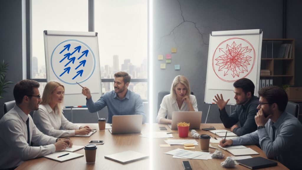 týmové rozhodování managementu a tvorba strategie firmy