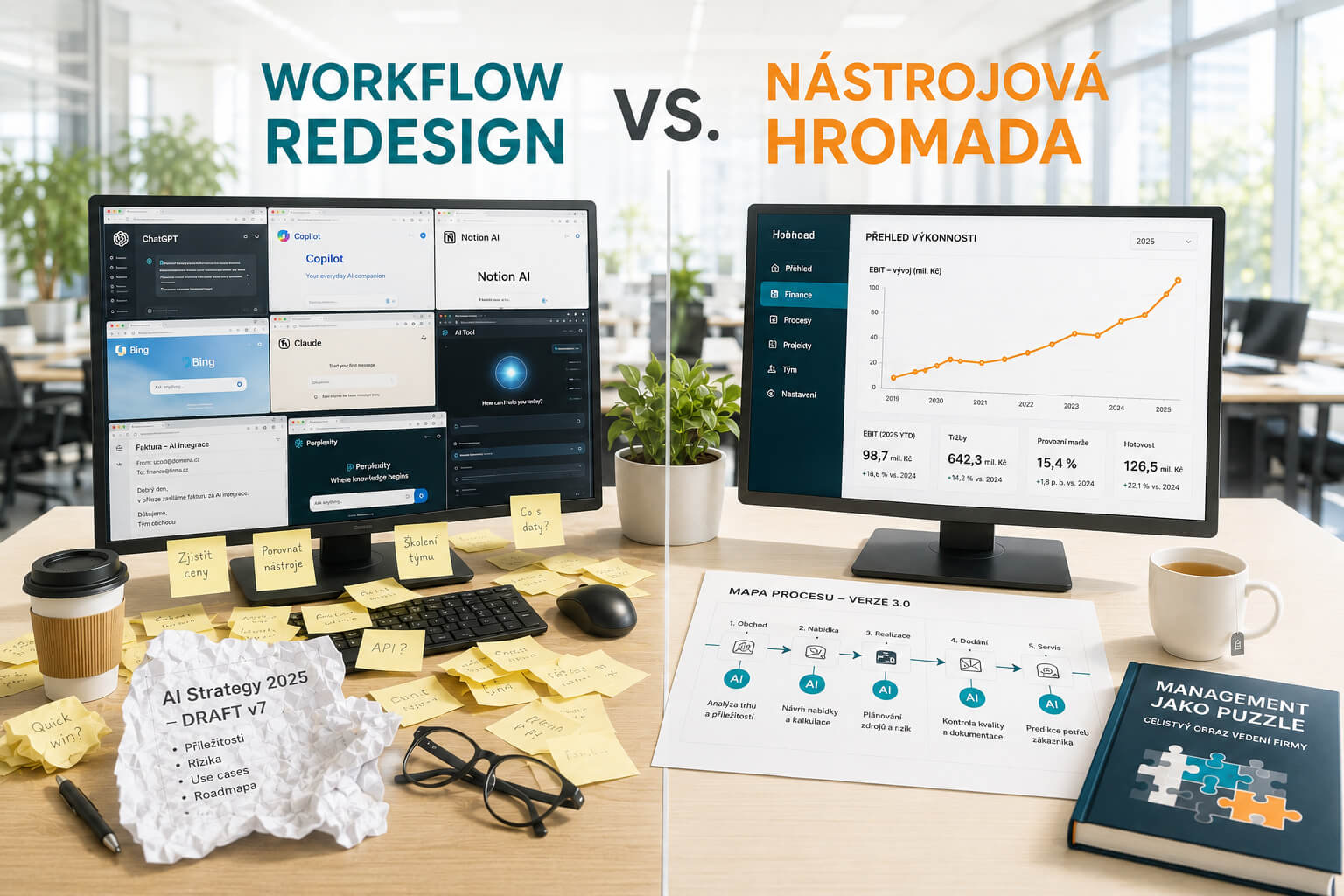 Návratnost AI a redesign procesů