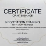 Certifikát vyjednávání