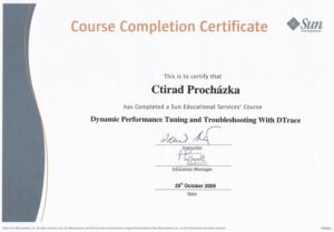 Vlastní cesta Certifikát Ctirada Procházky Performance Tuning
